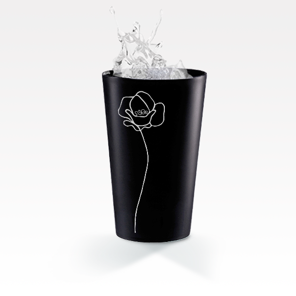 Gobelet Réutilisable Noir 25 / 33 cl - 100% Recyclable - LE PETIT  FOURNISSEUR