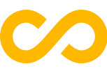 yellow infinity pictogram