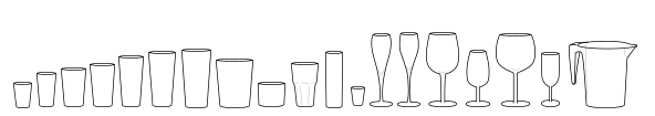 gamme verres et gobelets réutilisables dessin