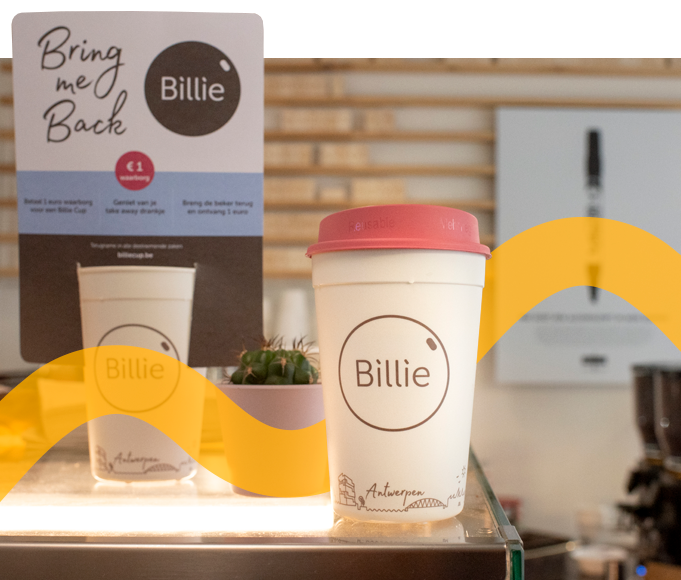 Grand café à emporter avec Billie Cup