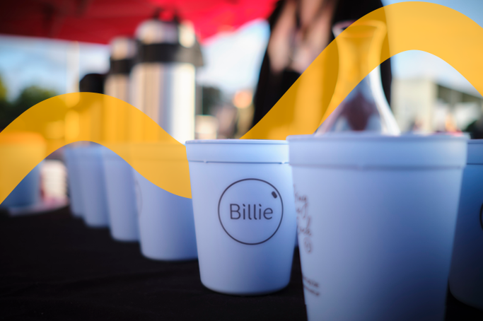 Billie cup bleu pour café à emporter