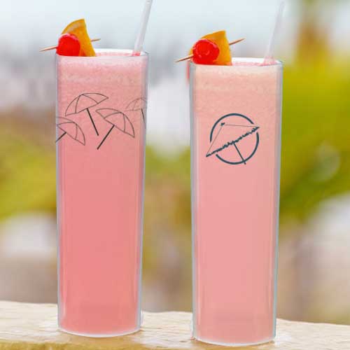 verre à cocktail réutilisable en plastique