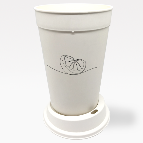 Gobelet plastique réutilisable type verre pour café Personnalisable