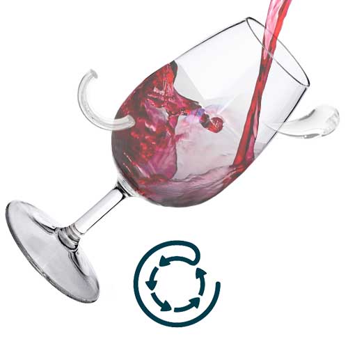 verre à vin en plastique transparent réutilisable