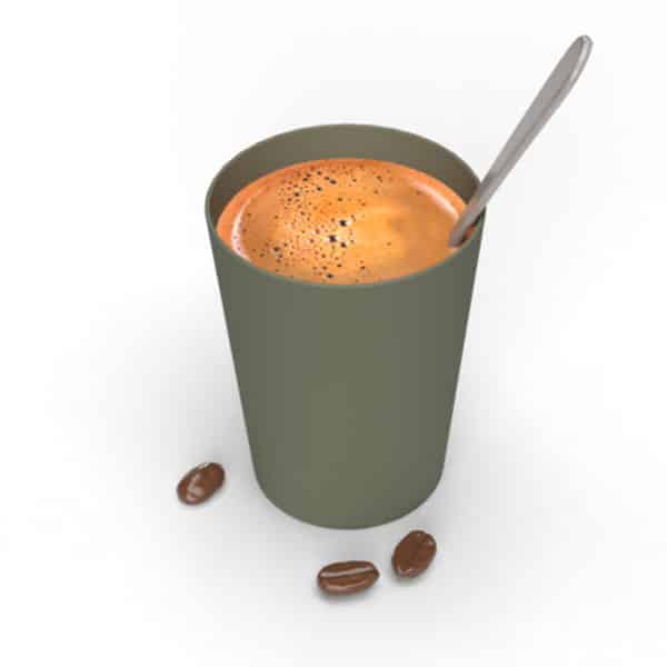 tasse réemployable en plastique pour café serré Re-uz