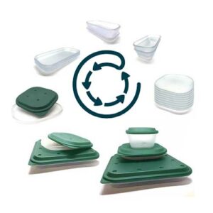 Lot De 6 Assiettes Présentoirs Rondes Argentées 32,8 Cm – Plateau Réutilisable Plastique Pour Noël, Gâteaux, Nougat