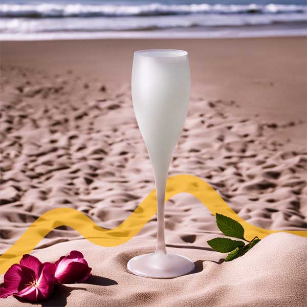 coupe champagne plage Re-uz
