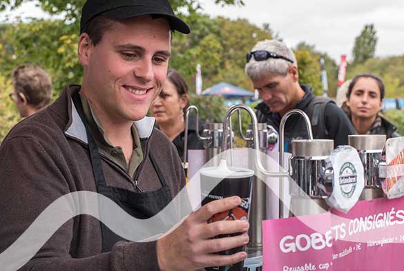 Gobelets Ecocup consignés en événement