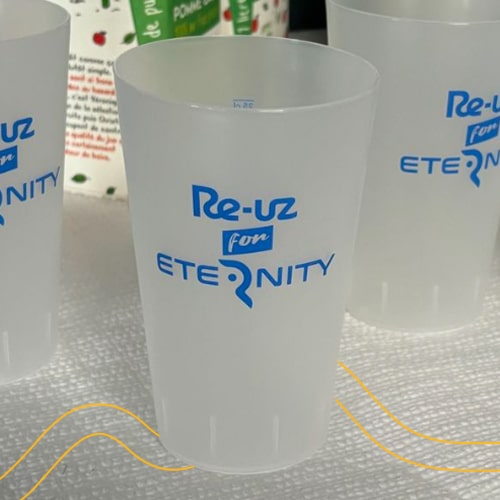 Gobelet Ecocup personnalisé by Re-uz pour Re-uz for Eternity