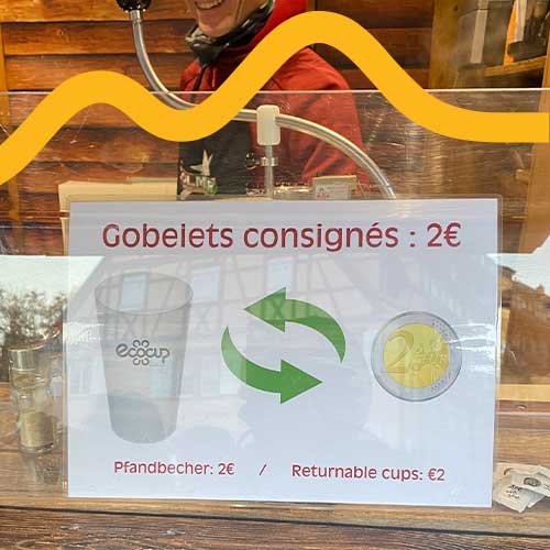 Gobelets consignés au marché de Noël by Re-uz