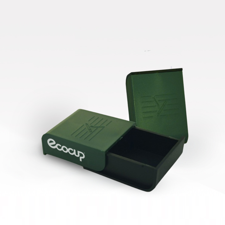 Branded portable pocket ashtray for zero waste events by Re-uz ®