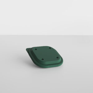 Green lid for small square bowl by Re-uz