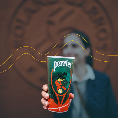 Gobelet Ecocup personnalisé Roland Garros by Re-uz