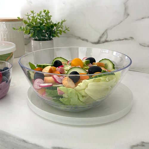 Couvercle hermétique, lavable et incassable pour les salades à emporter