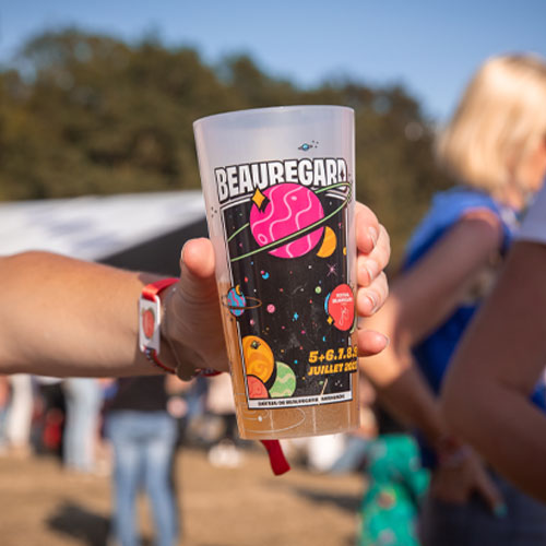 Gobelet Ecocup by Re-uz personnalisé pour le festival Beauregard
