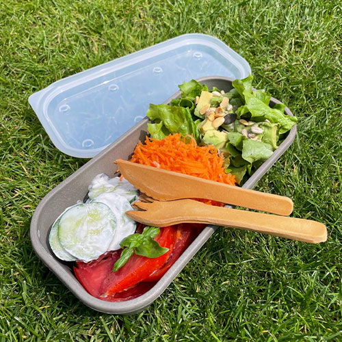 fourchette comestible et couteau comestible Koovee by Re-uz