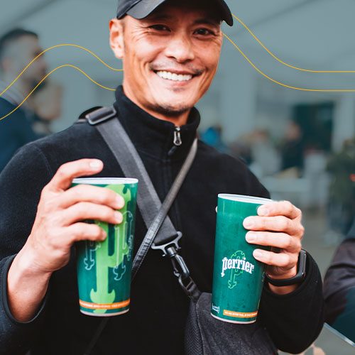 Gobelets Ecocup personnalisés pour Perrier by Re-uz